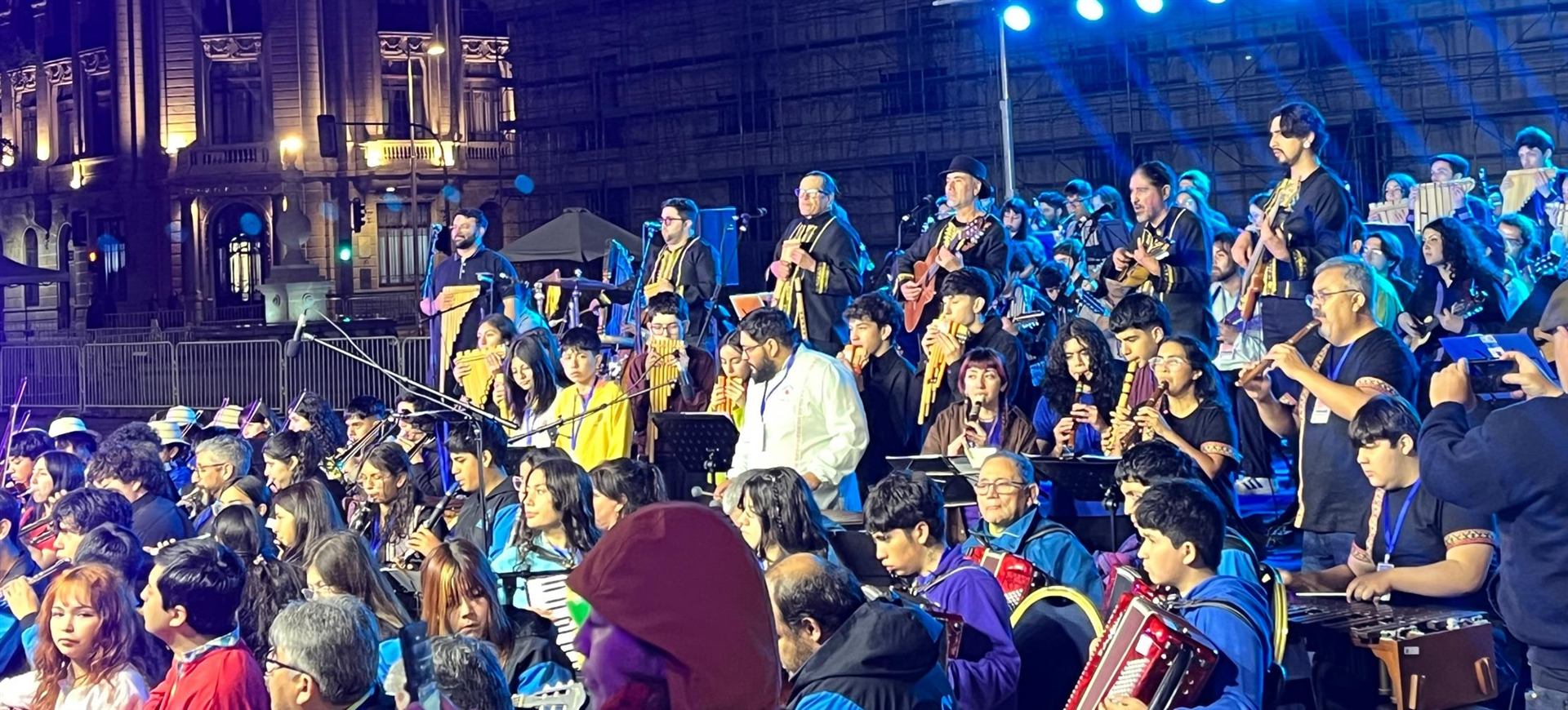 Concierto nocturno de las orquestas COLCHI en el Encuentro Nacional de Orquestas Latinoamericanas